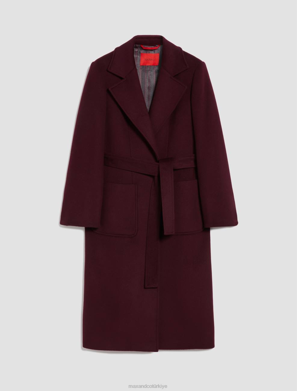 giyim MAX&Co. kaçak yün ceket bordo kadınlar 2JP6849