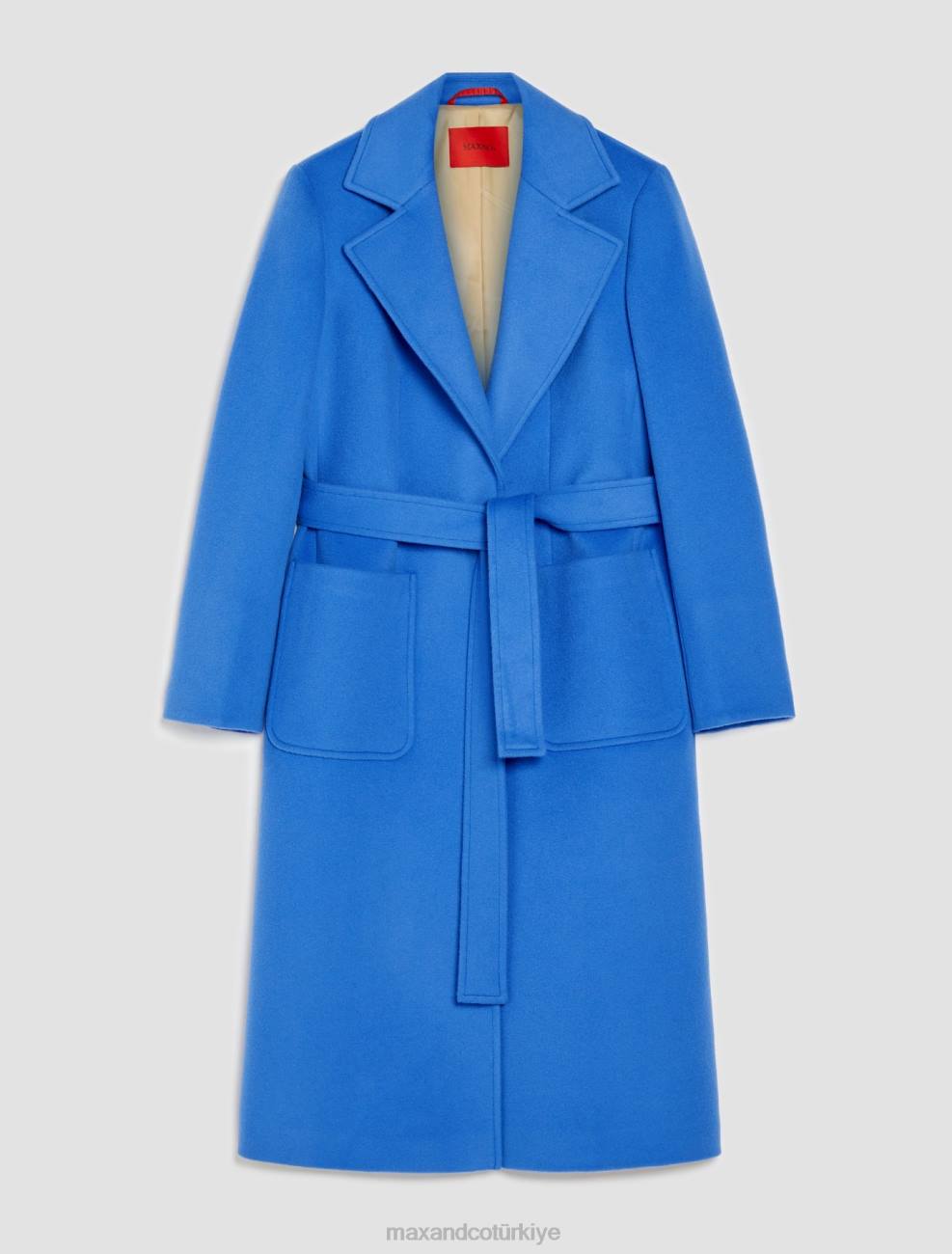 giyim MAX&Co. kaçak yün keçe ceket hava kuvvetleri mavi kadınlar 2JP6855