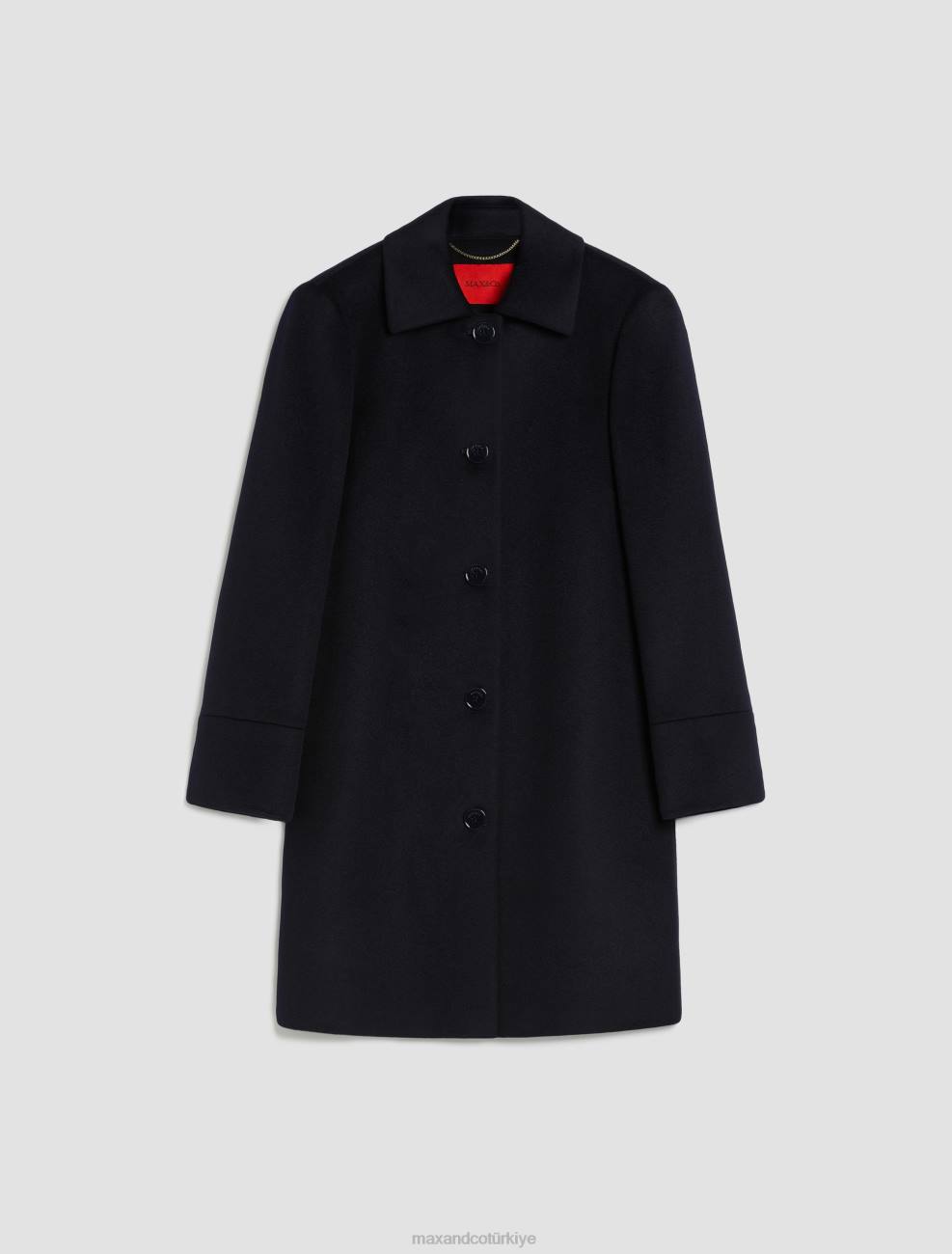 giyim MAX&Co. saf yün ceket gece yarısı mavisi kadınlar 2JP6851